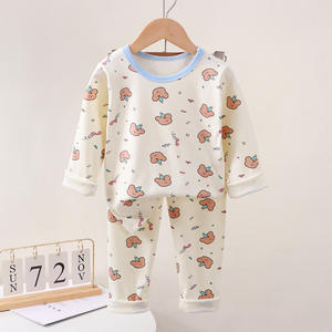 Automne vêtements pour enfants en gros garçons ensemble de vêtements de nuit allemand <span class=keywords><strong>velours</strong></span> pyjamas pantalons maison vêtements pour garçons filles confortable pour - Product Image 6