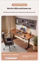 Bureau électrique à moteur unique, extensible et réglable en hauteur, version commerce électronique Bureau assis-debout à revêtement en poudre de style moderne