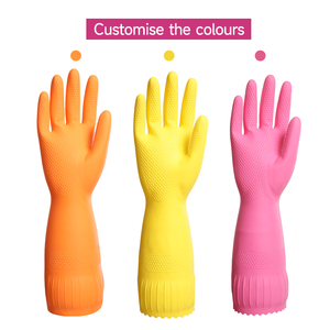 Gants en <span class=keywords><strong>latex</strong></span> épais pour le nettoyage ménager en nid d'abeille, gants de cuisine antidérapants de qualité supérieure - Product Image 3