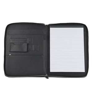 Multifunctional Professional Business Portfolio Padfolio Folder <strong>Document</strong> <strong>Case</strong> A4 Real <strong>Leather</strong> - Product Image 1