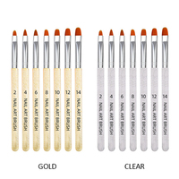 Lot de stylos de manucure professionnels, outils de Nail Art, soulager le Gel acrylique, brosse, dessin, peinture, manucure, 10 pièces