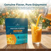 Poudre de protéines aromatisée à l'orange AegleWell (150g) - Protéines pures de qualité supérieure pour la croissance et la récupération musculaire