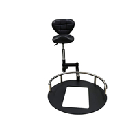 Chaise de barbier professionnelle rotative à 360°, chaise intégrée pour coiffeur, chaise de technicien, tabouret pivotant, salon de beauté
