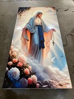Panneau mural UV WPC en gros, revêtement mural 3D en PVC pour la décoration d'hôtels, nouveau panneau 3mm, feuille de marbre UV, panneau mural co-extrudé UV
