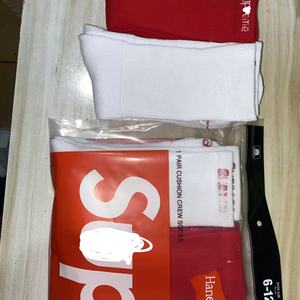 Paar Hane Crew Socken 100% Baumwolle Tier-Motiv Hochwertige Stickerei Sommer Herbst Mode Sport Basketball Socken für Jugendliche Frottee-Bund 2 - Product Image 4