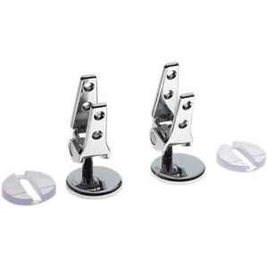 Par de bisagras superpuestas ajustables en cromo para fines de herramientas de torneado - Product Image 1