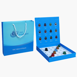 กล่องของขวัญแม่เหล็กกระดาษแข็งสีดำแบบพลิกเปิดได้สั่งทำพิเศษพร้อมโลโก้รีไซเคิลได้ ผลิตจากโรงงาน พร้อมช่องใส่ของด้านใน - Product Image 3