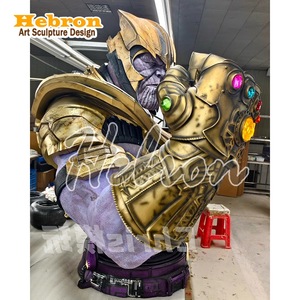 Statua in Resina di Thanos degli <span class=keywords><strong>Avengers</strong></span> <span class=keywords><strong>Marvel</strong></span> di Alta Qualità, Grande Formato, Scultura del Personaggio Cinematografico Ironman - Product Image 2