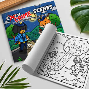 Detective Crime Drawing Book Entzückendes Mystery Scenes Zeichen buch Kreatives Puzzle, das Zeichen buch für Kinder löst - Product Image 3