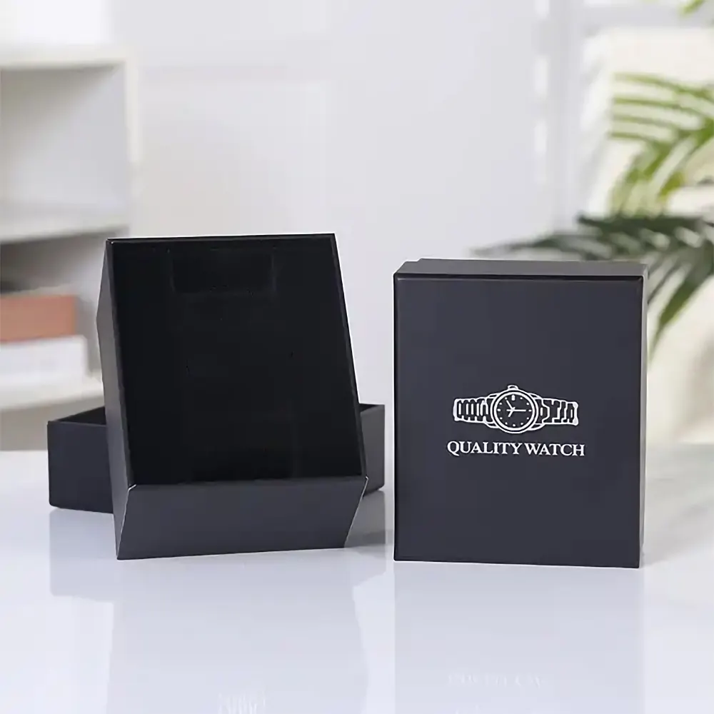 Özel Logo lüks karton kutular manyetik kapak kapaklı erkek saati ambalaj için özelleştirilebilir kağıt ambalaj kutuları