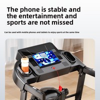 Caminadora Plegable Profesional Silenciosa con Pantalla LCD, Monitor de Frecuencia Cardíaca, Motorizada, para Equipo de Gimnasio en Casa