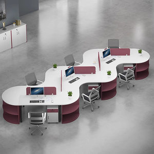 Bàn Gỗ Hiện Đại Đồ nội thất văn phòng bàn làm việc nhân viên Bàn máy tính quản lý bàn làm việc offlce bảng mô-đun bàn văn phòng - Product Image 5