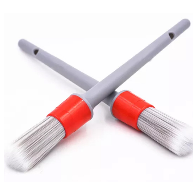 Лидер продаж, Синтетическая нить, круглая щетка для детейлинга, щетка для очистки автомобиля, детейлинговые щетки, принадлежности, оборудование для очистки интерьера, Набор Щеток