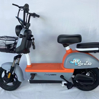 Scooter électrique à 2 roues avec moteur avant 48V 1000W, cadre en acier, roues de 14 pouces, tableau de bord numérique pour freins à tambour, usage adulte