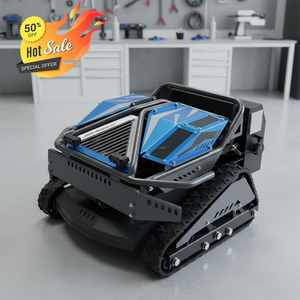 Tondeuse robot à chenilles en caoutchouc tout-terrain, essence, télécommande sans fil, pour pentes montagneuses et pelouses, livraison gratuite - Product Image 3