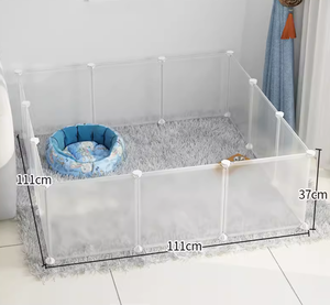 Facile à assembler PP meubles pour animaux de compagnie clôture réglable cage pour chat cage à lapin petite <span class=keywords><strong>maison</strong></span> pour animaux - Product Image 1