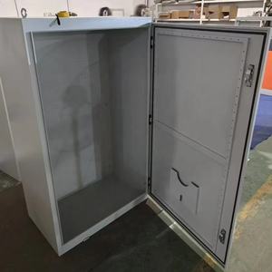 Caja de armario eléctrico, caja de acero grande IP55, resistente al agua, puerta única/doble, armario de metal eléctrico de pie - Product Image 1