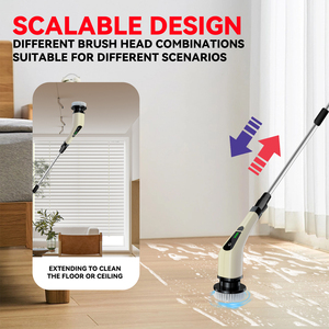 Cepillo <span class=keywords><strong>de</strong></span> <span class=keywords><strong>limpieza</strong></span> inalámbrico eléctrico Sunshine 7 en 1, mango largo <span class=keywords><strong>de</strong></span> 2500mAh, <span class=keywords><strong>limpieza</strong></span> <span class=keywords><strong>de</strong></span> baños 7 en 1, coches, vidrio, bebés, hecho <span class=keywords><strong>de</strong></span> plástico - Product Image 3