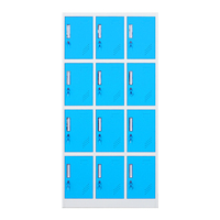Armoire en acier pour chambre d'enfant, casier de rangement en métal avec serrure, coloré pour chambre d'enfant