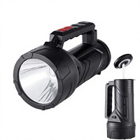 Lampe de camping extérieure transfrontalière extensible, projecteur de poche haute puissance, haute luminosité, longue portée, rechargeable, en ABS