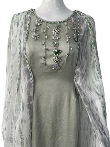 Ramadan Elegant Beaded Muslim Dress Islamic Dubai <b>Kaftan</b> Eid Luxury Abaya with Cape - Product Image 3