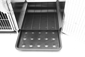 KA-505BK-304 Shernbao <span class=keywords><strong>Cages</strong></span> modulaires professionnelles en acier inoxydable pour chiens, enclos métalliques pour animaux de compagnie - Product Image 3