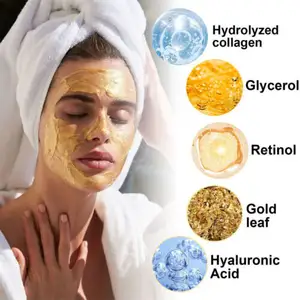 Retinol Snake Venom Gold 24K Peel-Off Mask Golden Peel Off Mask Anti-Aging Gold Face Mask For Wrinkles