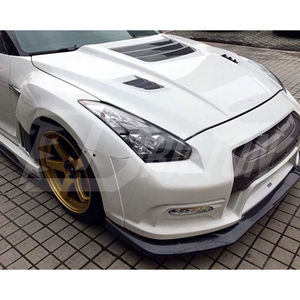 Juego de guardabarros anchos estilo VRS 2013 para Nissan R35 GTR, parcialmente de fibra de carbono - Product Image 3