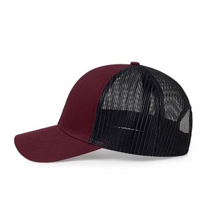 Factory Custom Embroidery Logo 7-Panel Trucker Cap Curved Brim Mesh Fashion <b>Summer</b> Outdoor Trucker <b>Hat</b> - Product Image 3