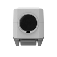 Bac à litière pour chat automatique à nettoyage automatique avec capteur radar ABS, grande capacité de 80L, enregistrement des données de santé via l'application, toilette pour animaux de compagnie