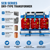 Transformateur sec à noyau superposé en époxy économique 10 kV SCB14 pour projets de bureaux, de commerces et de parcs industriels