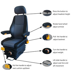 Siège d'amortissement de Suspension mécanique M801, siège de conduite de Locomotive à charbon, siège de camion lourd - Product Image 3