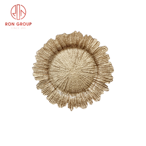 Placa <span class=keywords><strong>de</strong></span> cargador <span class=keywords><strong>de</strong></span> cena Placas <span class=keywords><strong>de</strong></span> cargador <span class=keywords><strong>de</strong></span> boda Debajo <span class=keywords><strong>de</strong></span> las placas Vidrio Directo <span class=keywords><strong>de</strong></span> fábrica Compra a granel 13 pulgadas Redondo Oro Plata Negro Minimalista - Product Image 5