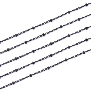 Stainless Steel Beaded <b>Chain</b> and Curb <b>Chain</b> With <b>Extended</b> - Product Image 5