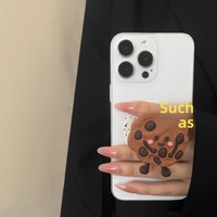 Support magnétique en gel de silicone mignon style biscuit pour bureau – Support et poignée de téléphone