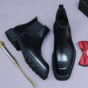 Nouvelles Bottes en Cuir Véritable 2025 pour Hommes, à Lacets, Lavables, Fabriquées à la Main par Goodyear, Style Rétro Intemporel, Semelle Antidérapante en Caoutchouc - Product Image 1