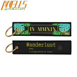 Khóa móc chìa khóa & móc khóa dệt hai mặt in lụa polyester tùy chỉnh giá sỉ rẻ - Product Image 2