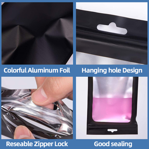 Sacs refermables en aluminium multicolores, sacs d'emballage réutilisables en plastique PE pour colliers de pierres précieuses, bracelets, artisanat, jouets - Product Image 4