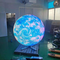 Pantalla LED Flexible a Color P2 para Interiores, Pantallas LED Esféricas Curvas a Todo Color para Pared, para Publicidad en Eventos Comerciales Móviles