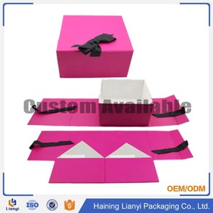 Custom Modern Luxury Recycled Paperboard Gift Packaging Self Erecting Magnetic Closure Matt Lamination Embossing <b>Foldable</b> <b>Box</b> - Product Image 4