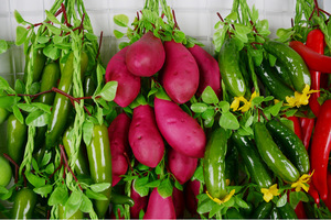 Brochettes de légumes artificielles en mousse PU, décoration d'hôtel, restaurant, vitrine, décoration de la maison, <span class=keywords><strong>faux</strong></span> <span class=keywords><strong>fruits</strong></span> et légumes en brochettes - Product Image 5