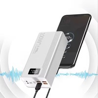 Pengisian Cepat Kapasitas Tinggi Baterai Eksternal Rohs 50000 Power Bank 50000mah Hitam Powerbank 50 000mah 40000mah untuk Ponsel