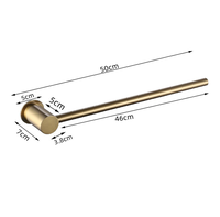 Porte-serviettes simple en acier inoxydable 304 poli de 30 cm, support pour serviettes de bain, accessoires de cuisine et de salle de bain, barre porte-serviettes en papier