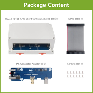 บอร์ดขยาย Waveshare Isolated RS232/RS485/CAN/CAN FD สำหรับ Raspberry Pi ขยายพอร์ตได้ 2x RS485, 1x RS232, 1x CAN FD และ 1x CAN K496 - Product Image 4
