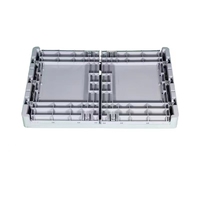 Conteneur en plastique pliable 600*400*340, boîte de rangement empilable, capacité de charge de 30 kg