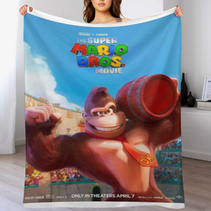 Manta de Viaje de Diseño Personalizado con Diseño de Super <span class=keywords><strong>Mario</strong></span> Bros, Suave y Cálida, Mantas para el Almuerzo, Venta al por Mayor - Product Image 2