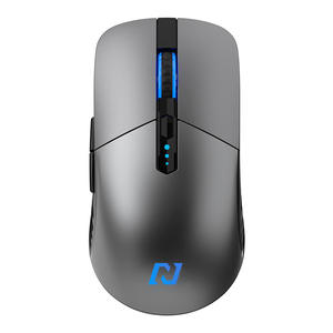 เมาส์ไร้สายนจอร์ด 6 ปุ่ม 2.4G ไฟแบ็คไลท์สีน้ำเงินแบบชาร์จไฟได้สำหรับใช้กับคอมพิวเตอร์ในสำนักงาน - Product Image 1