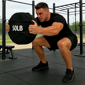 Saco de arena de boxeo de alta resistencia personalizado, saco de arena de 50 kg, equipo de gimnasio comercial, equipo de entrenamiento físico, juego completo - Product Image 6