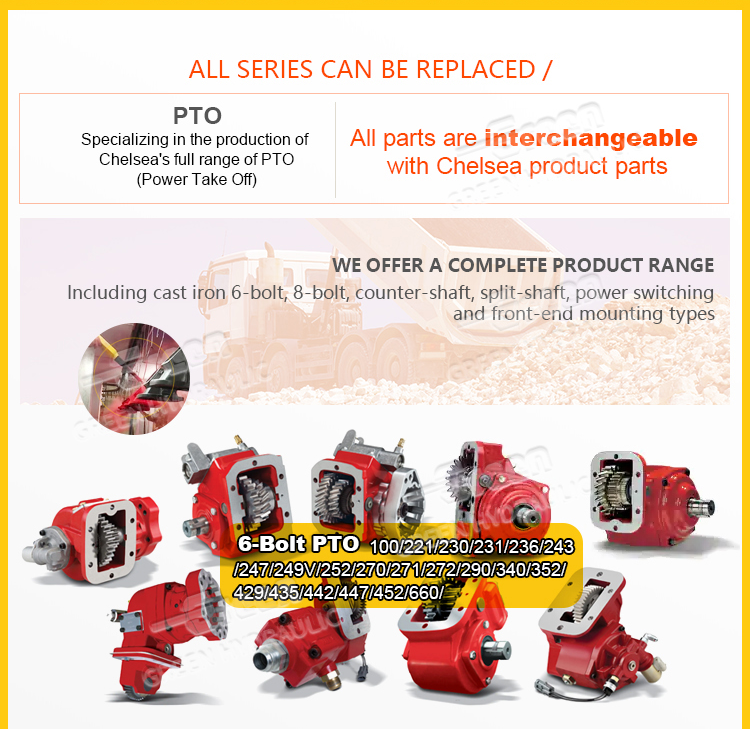 PTO pump howo mitsubishi truck suitable for fuso ud hino m550 pto pto