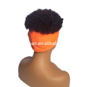 Ashili — perruque <span class=keywords><strong>afro</strong></span> synthétique bouclée à closure, 4 pouces, bandeau crépu de couleur unie <span class=keywords><strong>pour</strong></span> femmes noires - Product Image 3